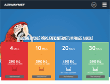 Tablet Screenshot of airwaynet.cz